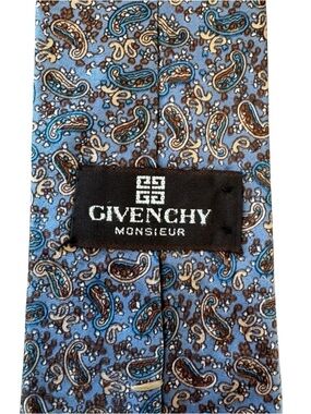 HIGH-END Movie and TV Clothes O/S SCREEN-USED mens ALL SILK GIVENCHY VINTAGE tie